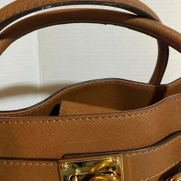 Michael kors brown saffiano leather satchel handbag - Picture 12 of 12